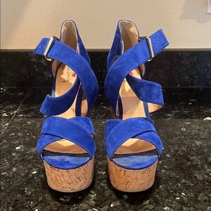 Luichiny Royal Blue Platform Heels